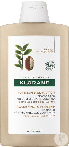 Klorane Cupuaçu Organic Shampoo Repair Anti-Breakage Very Dry Damaged Hair 400ml