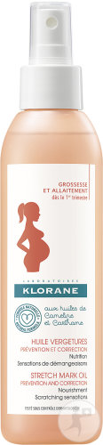 Klorane Stretch Marks Oil Prevention And Correction With Canelin And Carhan Oil 200ml