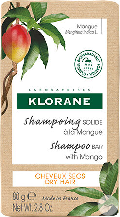 Klorane Solid Shampoo With Mango Dry Hair 80g