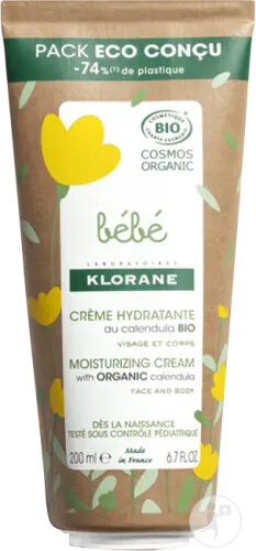 Klorane Moisturizing Cream With Calendula Organic 200ml