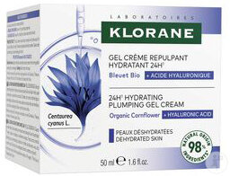 Klorane Moisturizing Plumping Gel Cream 24h With Organic Cornflower & Hyaluronic Acid 50ml
