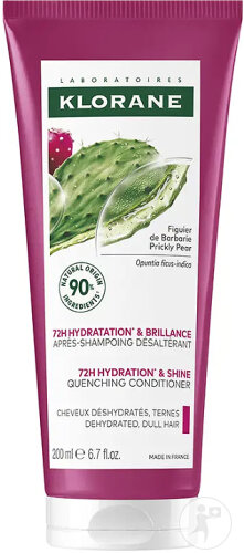 Klorane Moisturizing Hair Conditioner 72h Hydration and Shine Prickly Pear 200ml