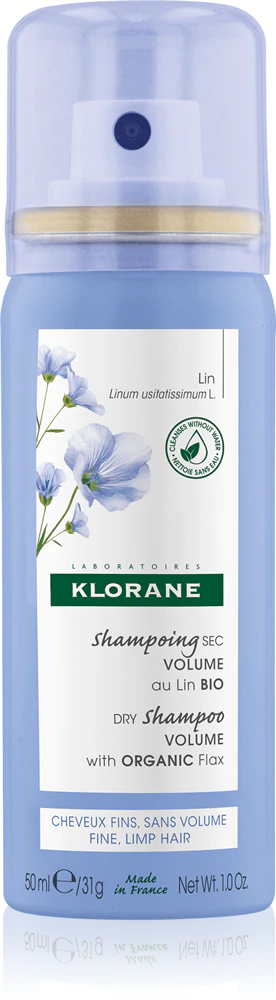 Klorane Flax Fiber Dry Shampoo for soft and tired hair 50 ml