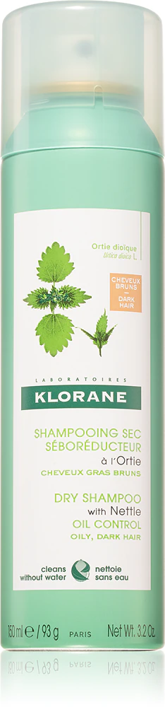 Klorane Nettle dry shampoo for oily, dark hair