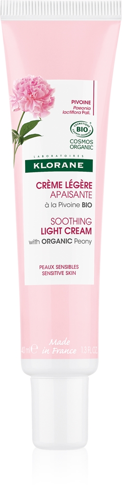 Klorane Peony Soothing Light Cream light, soothing cream for sensitive skin