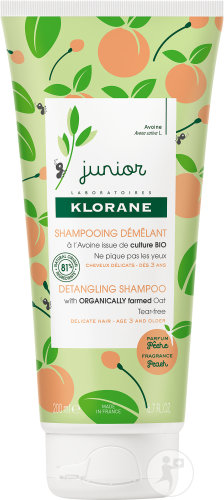 Klorane Petit Junior Detangling Shampoo Peach Scent Tube 200ml