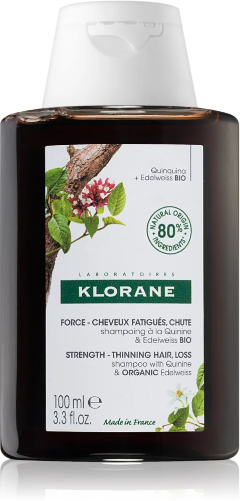 Klorane Quinine & Edelweiss organic strengthening shampoo against hair loss 100 ml