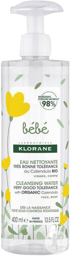 Klorane No-Rinse Cleansing Lotion with Organic Calendula 400ml