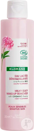 Klorane Cleansing Milk Peony Face Sensitive Skin Organic Bottle 200ml