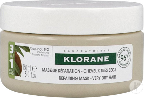Klorane Repair Mask With Organic Cupuaçu Butter 3In1 Jar 150ml