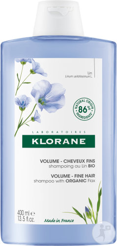 Klorane Shampoo With Organic Linse Volume Fine Hair Bottle 400ml
