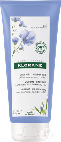 Klorane Volume Conditioner With Organic Linse For Fine Hair Tube 200ml
