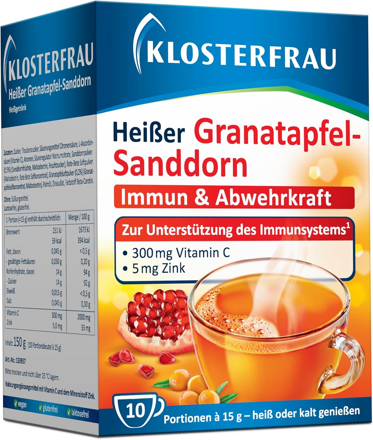 Klosterfrau Hot Pomegranate Sea Buckthorn Pack of 10