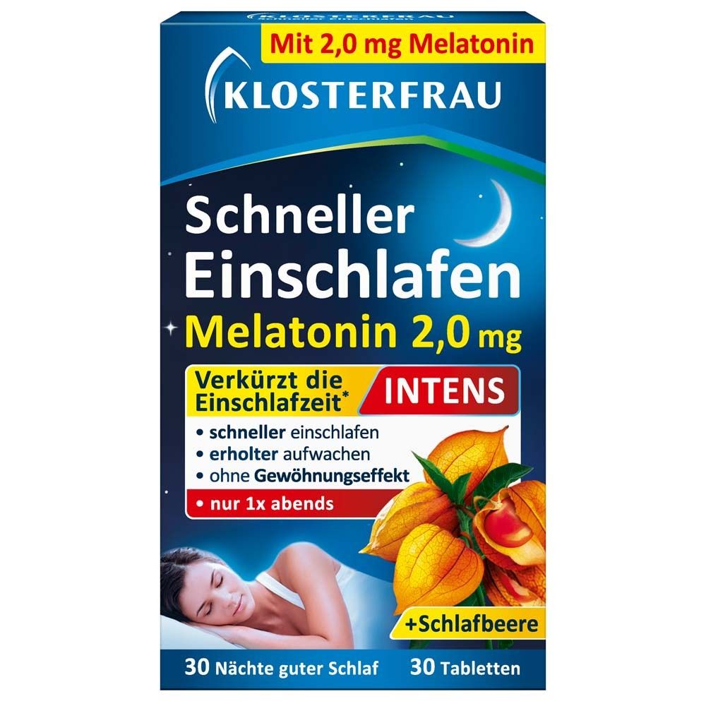 Klosterfrau® Faster Sleep 2.0 mg Melatonin Intens 30 St