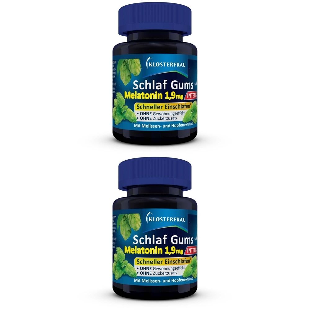 Klosterfrau Sleep Gums Melatonin 1.9 mg Intense, 60 capsules