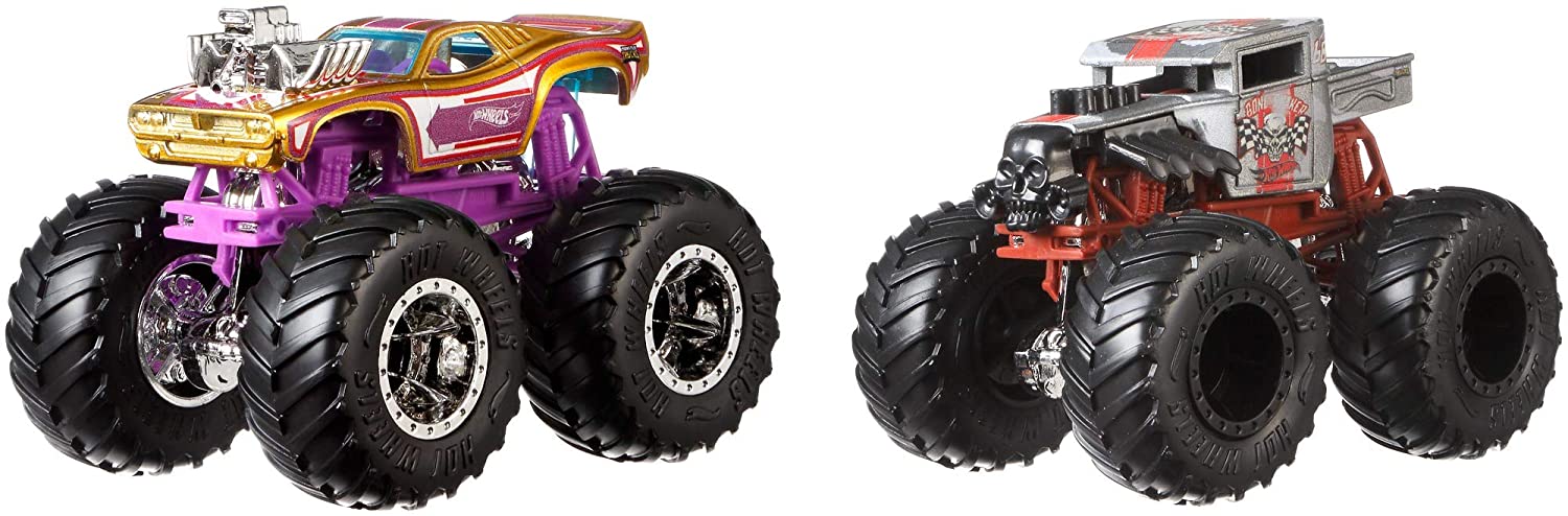 Hot Wheels Gnw47 Monster Trucks 1: 64 Die-Cast 2-Pack 3
