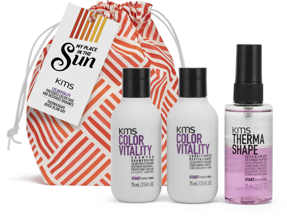 KMS Color Vitality Travel Pack travel set for thermal hair shaping