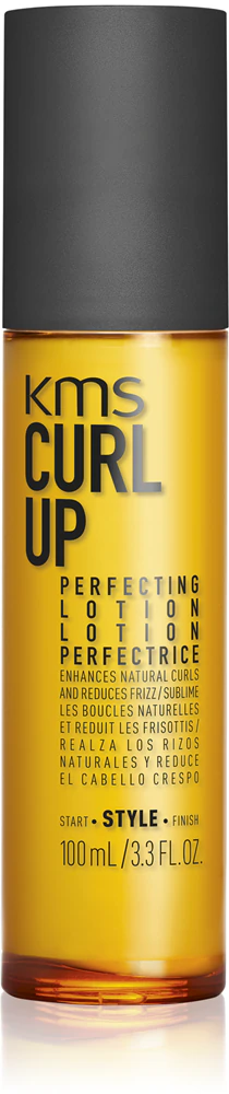 KMS Curl Up Perfecting Lotion styling milk for wavy and curly hair