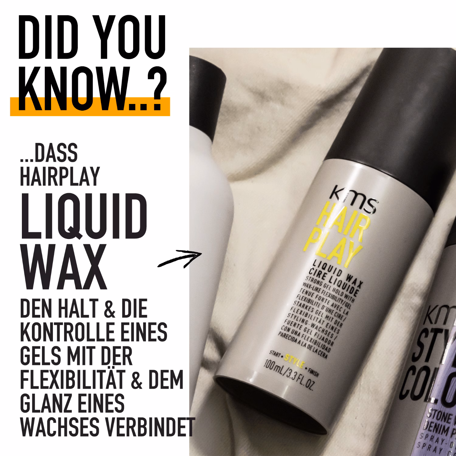 KMS hair wax HAIRPLAY Liquid Wax