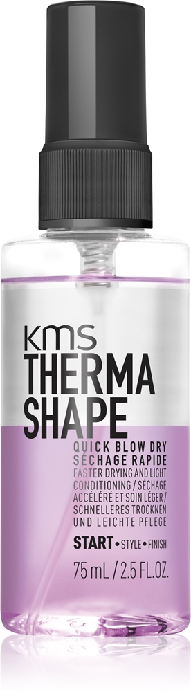 KMS Thermashape Quick Blow Dry Protective hair styling spray for faster blow-dry styling