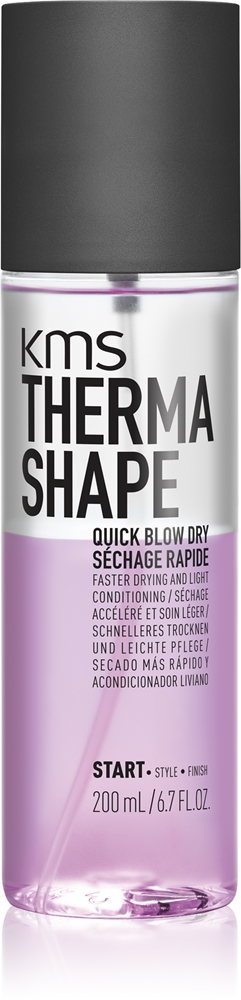KMS Thermashape Quick Blow Dry Protective hair styling spray for faster blow-dry styling