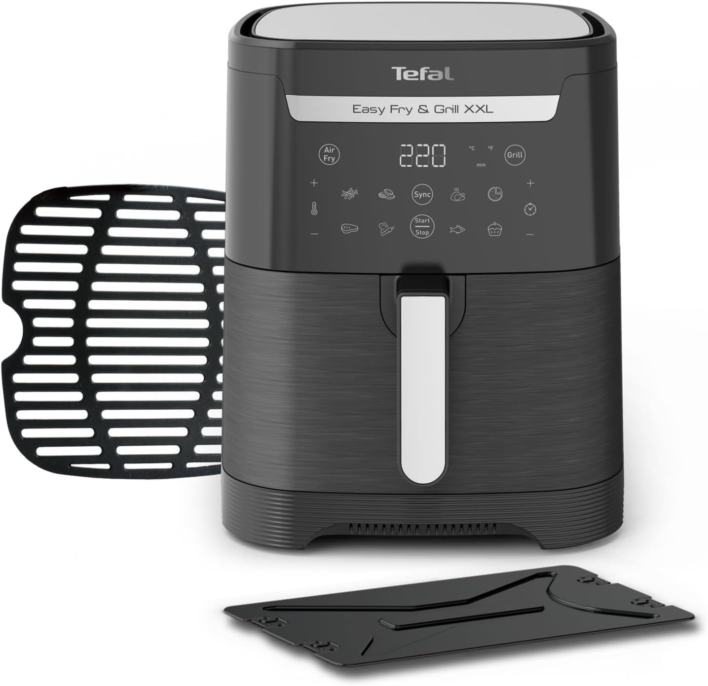 Tefal Easy Fry & Grill XXL 2-in-1 Hot Air Fryer, 6.5 L, Air Fryer + Grill, Flexcook Insert for 2 Foods at the Same, Fryer without Oil, Energy Saving, 8 Programs,