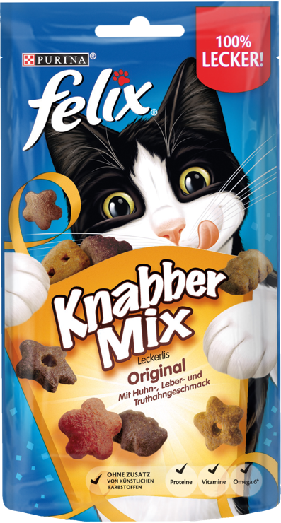Felix Nibble Mix Original with Chicken, Liver & Turkey flavor