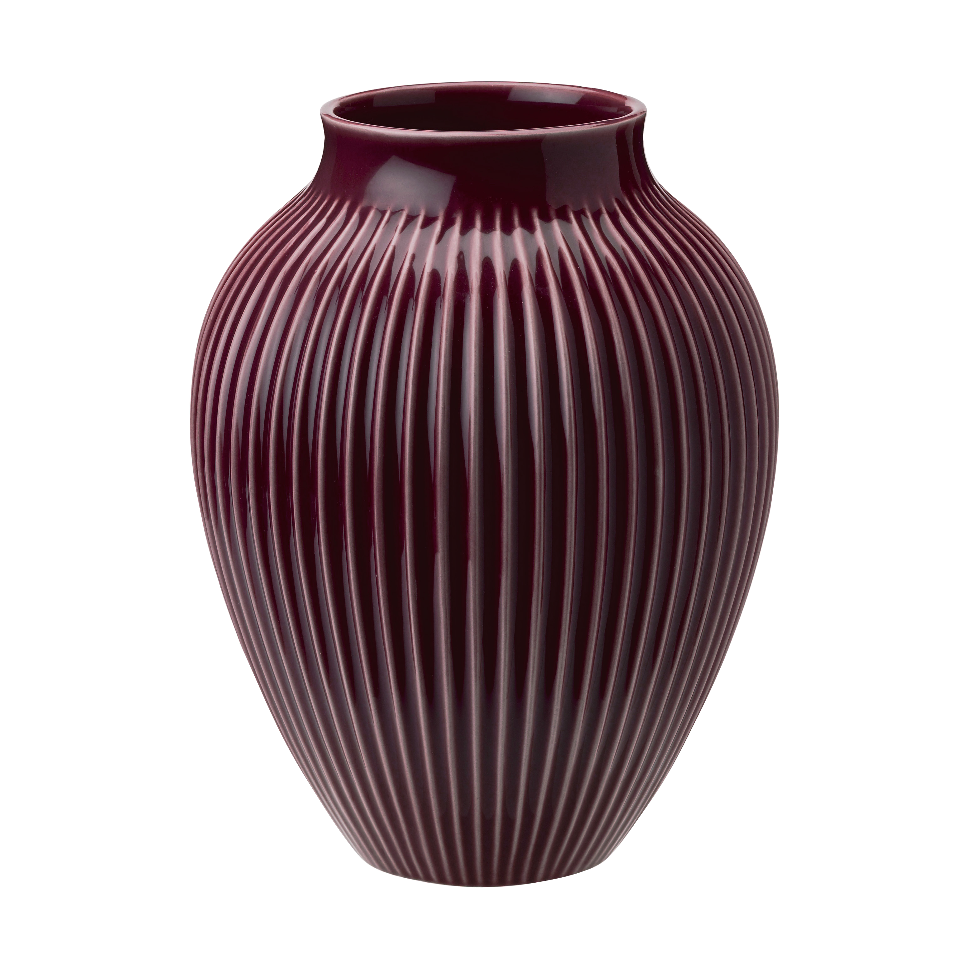 knabstrup-keramik Knabstrup vase, fluted, 20cm
