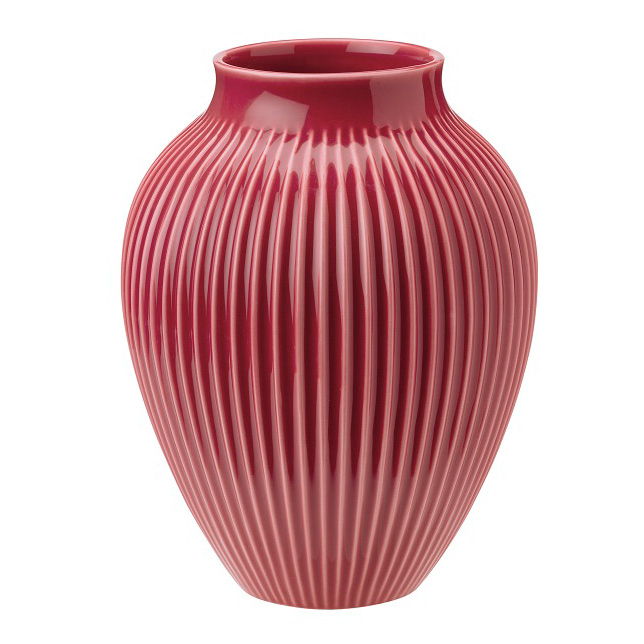 knabstrup-keramik Knabstrup Vase Fluted 20Cm