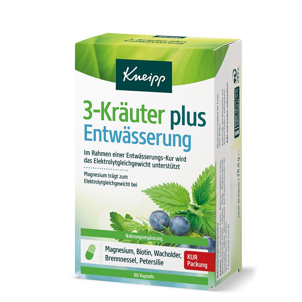 Kneipp 3-Herb Plus Drainage Capsules 60 St