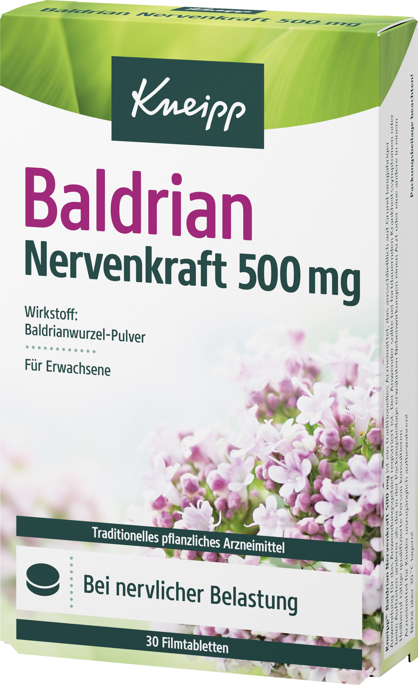 Kneipp Valerian Nerve Strength 500 mg Tablets