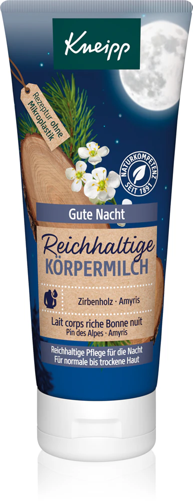 Kneipp Good Night intensive moisturizing body milk with bamboo butter