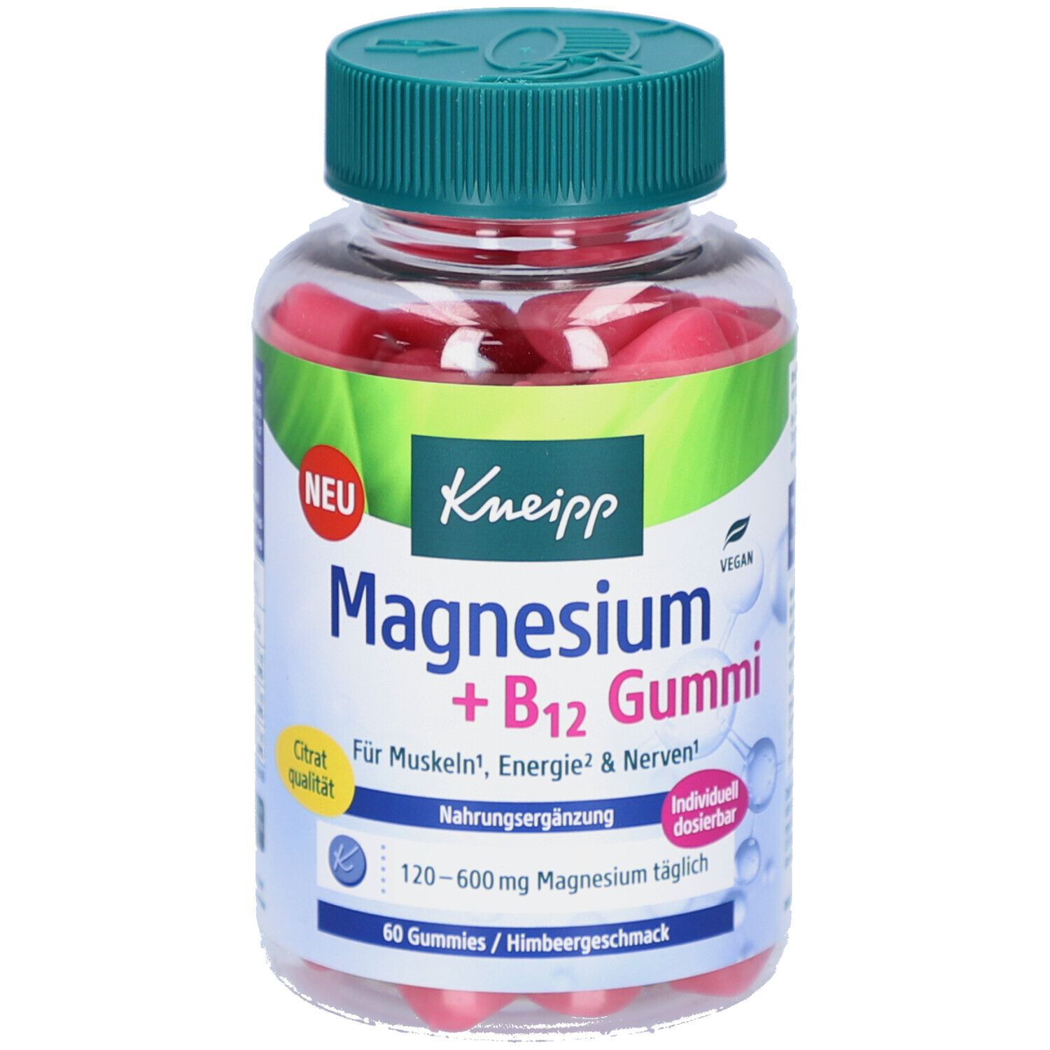 Kneipp Magnesium + B12 Gummies with Raspberry Flavor 60 St