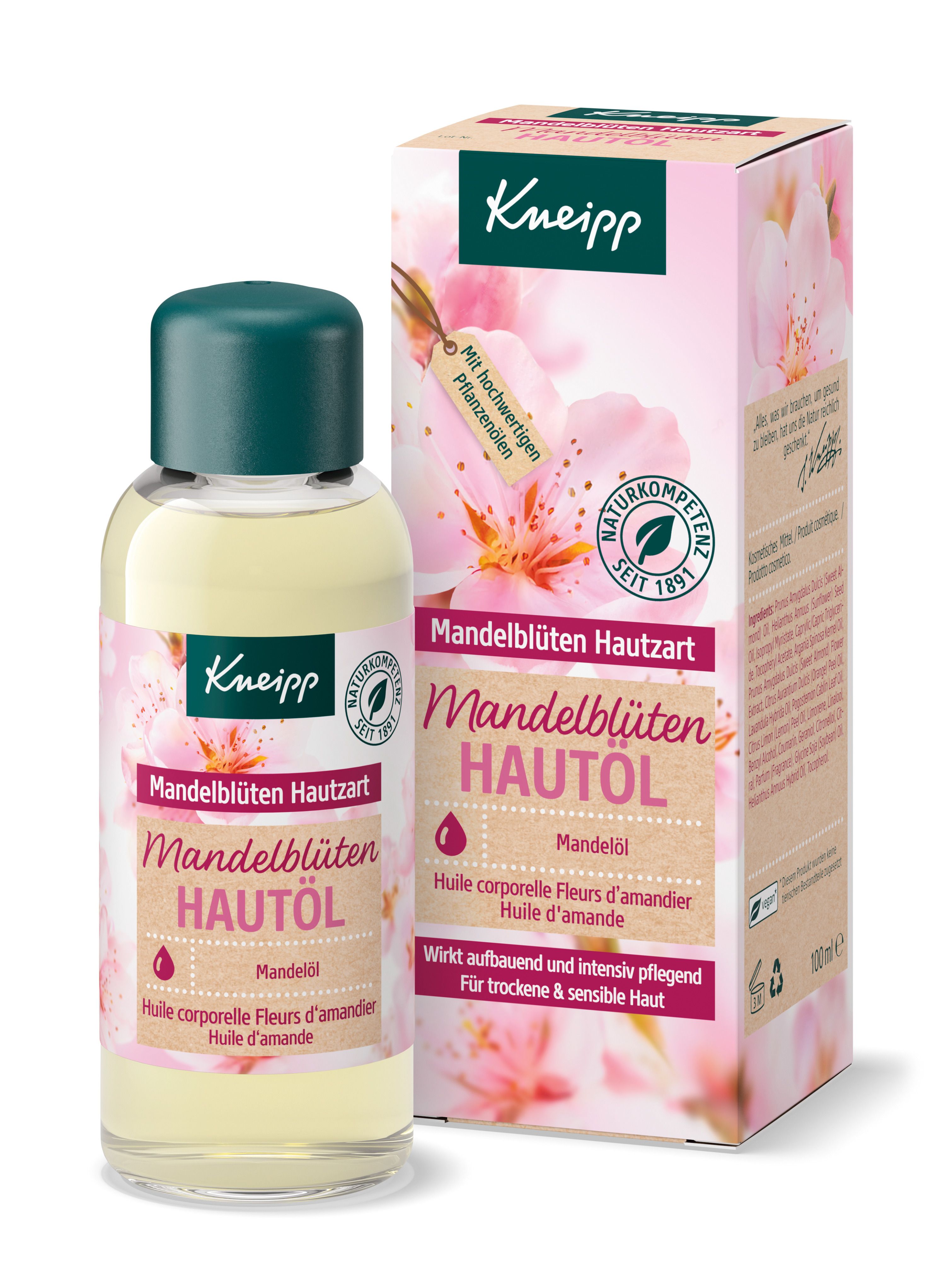 Kneipp almond blossom skin oil 100 ml
