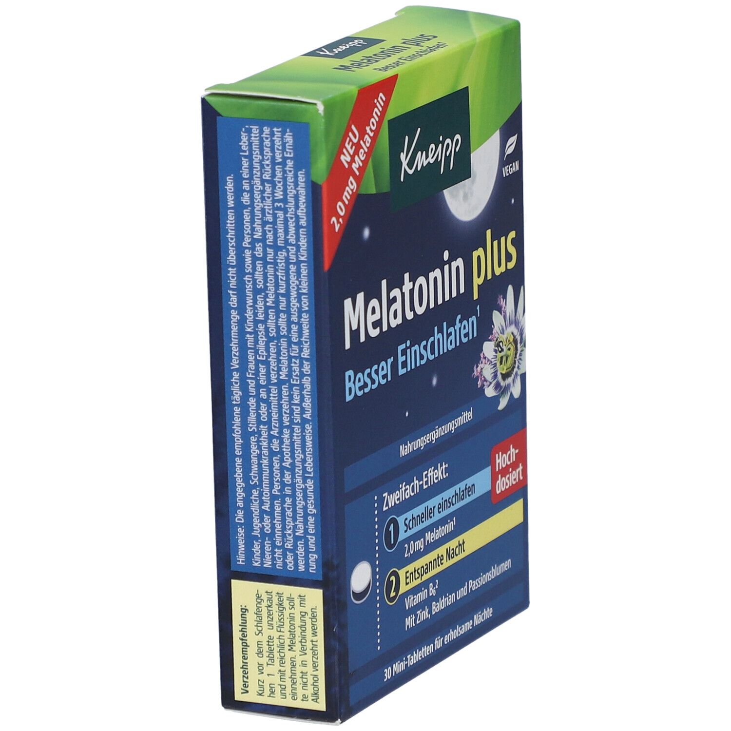 Kneipp Melatonin plus 2.0 mg – for better sleep 30 St