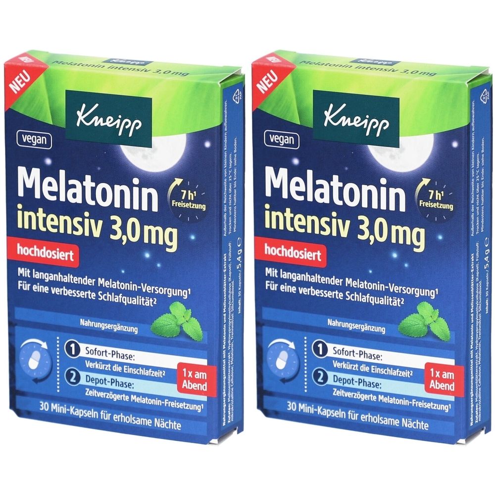 Kneipp Melatonin Plus Tablets 30 tablets, 60 capsules