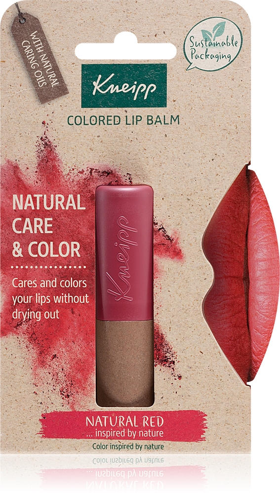 Kneipp Natural Care & Color tinting lip balm Farbton Natural Red 3,5 g