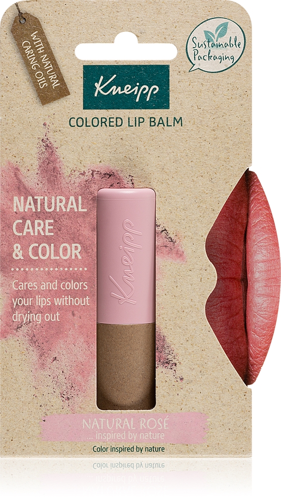 Kneipp Natural Care & Color tinting lip balm Farbton Natural Rosé 3,5 g