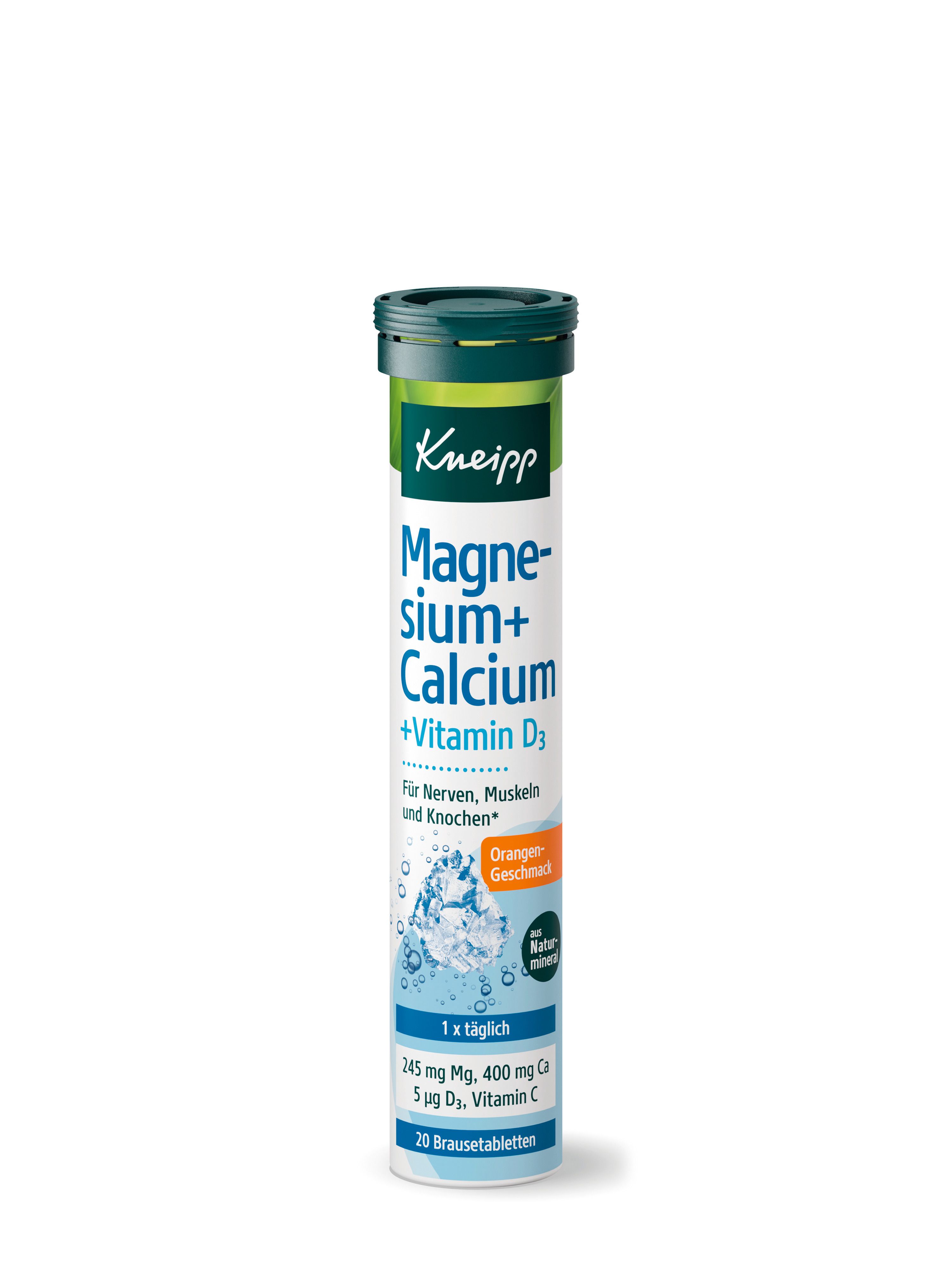 Kneipp® Magnesium + Calcium + D3 Effervescent Tablets 20 St