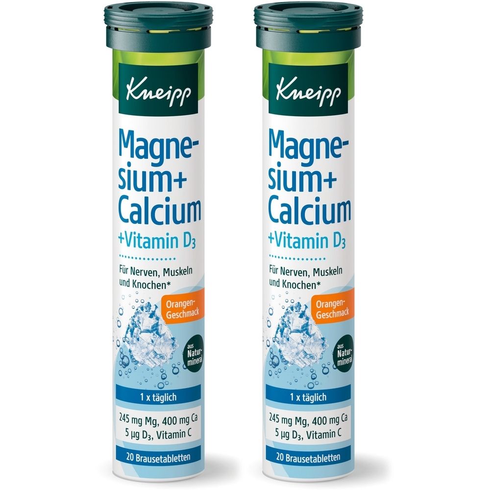 Kneipp® Magnesium + Calcium + D3 Effervescent Tablets, 40 capsules
