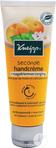 Kneipp Seconds Hand Cream and Nail Care with Apricot Milk and Marula Oil Tube 75ml
