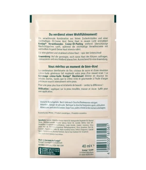 Kneipp Pampering Cream-Oil Scrub with valuable argan oil and fine sugar crystals