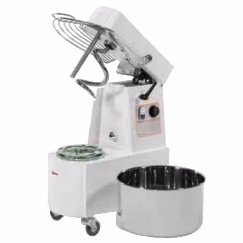 Kneading machine with folding head, 32 liter capacity - 430x740x810 mm - 1100 W 230/1V - 55030261 Eurast