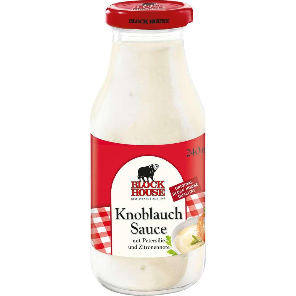 Block House Garlic sauce with parsley and lemon