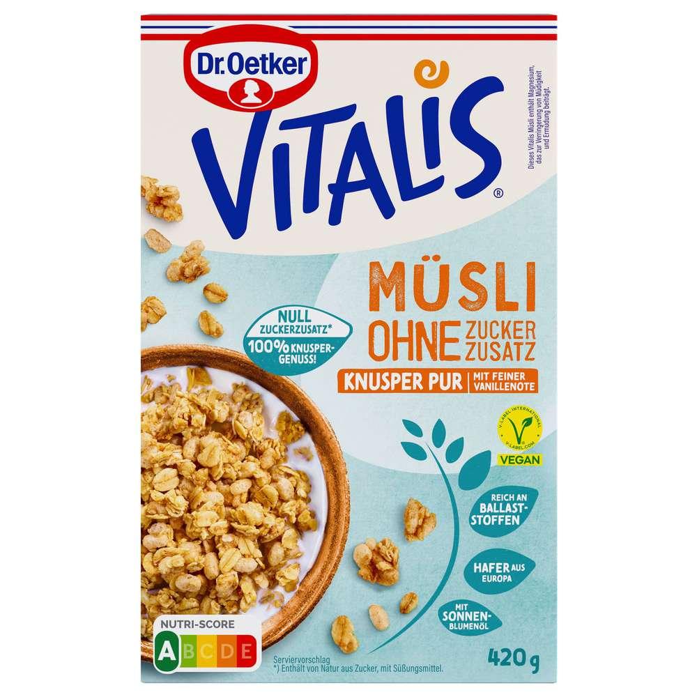 Dr. Oetker Vitalis crunchy muesli, without added sugar