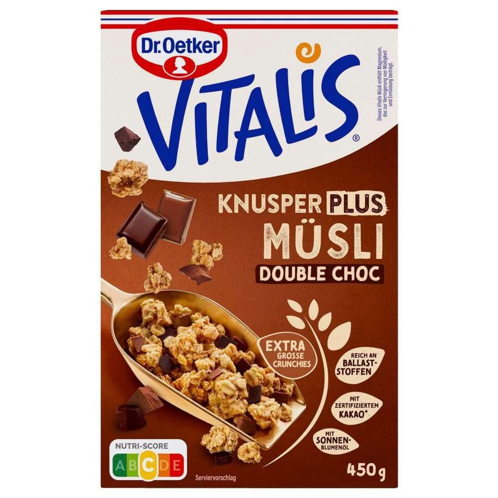 Dr. Oetker Crunchy muesli Vitalis, Plus Double Chocolate