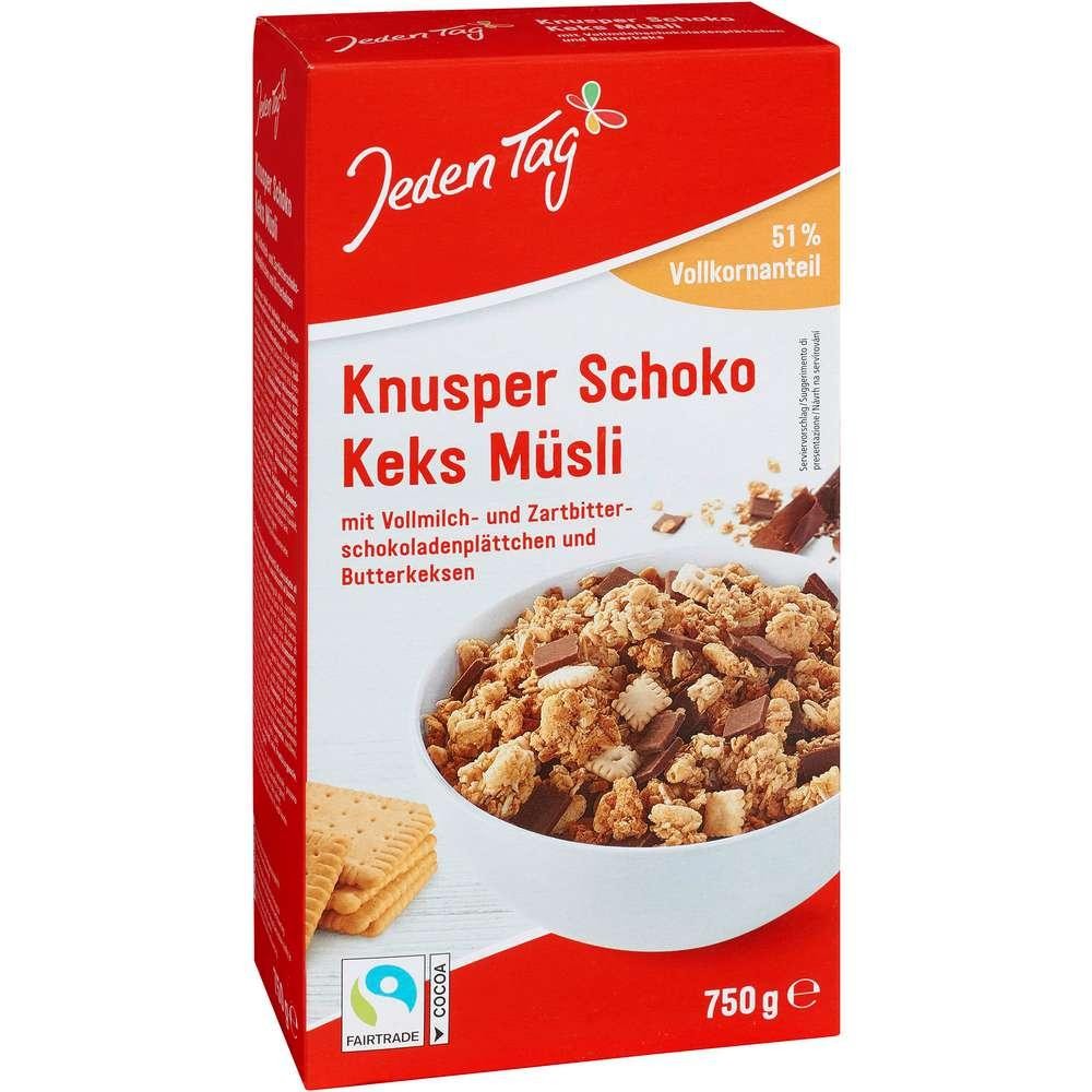 Jeden Tag Crunchy muesli, chocolate biscuit