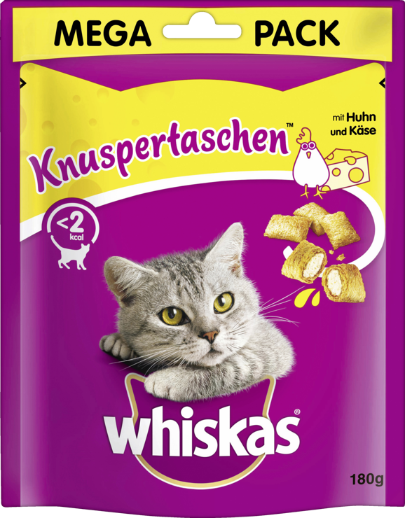 Whiskas Crispy Bags™ Bags of chicken and cheese