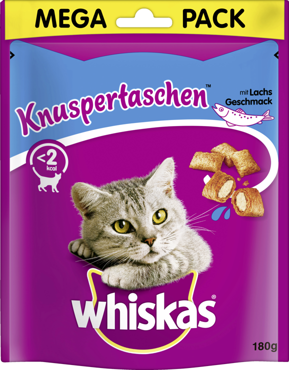 Whiskas Crispy Bags™ Bags with salmon flavor
