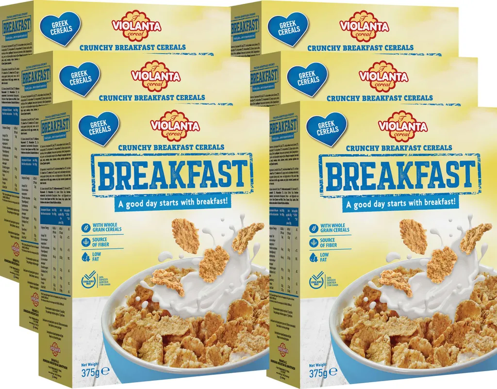 Violanta Cookies S.A. Crispy wholegrain breakfast cereal 2220g from Greece 2220g